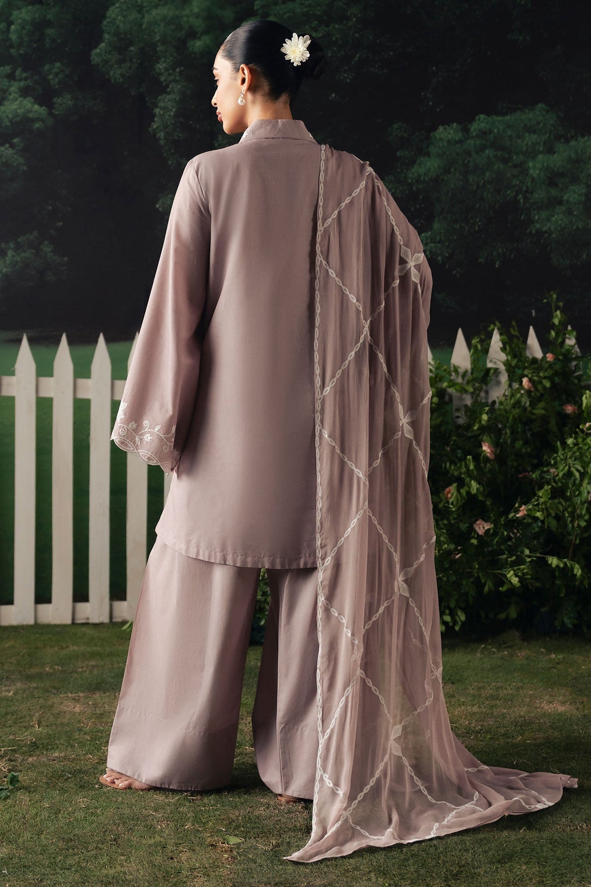 Cross Stitch | The Moonsoon Edit 26 | MAUVE WHISPER-3PC EMBROIDERED SUIT - by Libasekhas UK - Registered Vendor of : Cross Stitch - 100% Original Designer Dress