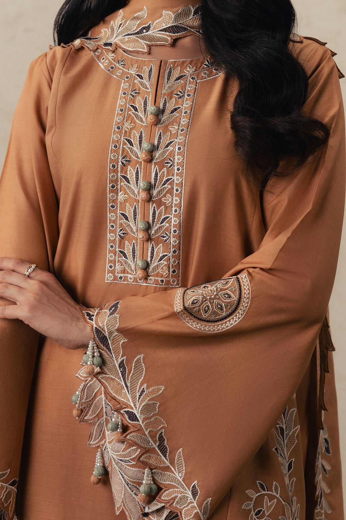 Cross Stitch | The Moonsoon Edit 26 | AMBER DUNE-3PC EMBROIDERED SUIT - by Libasekhas UK - Registered Vendor of : Cross Stitch - 100% Original Designer Dress