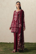 Cross Stitch | The Moonsoon Edit 26 | VELVET WHISPER-3PC PRINTED SUIT - by Libasekhas UK - Registered Vendor of : Cross Stitch - 100% Original Designer Dress