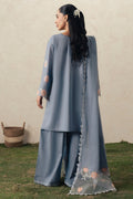 Cross Stitch | The Moonsoon Edit 26 | SAFRON SKY-3PC EMBROIDERED SUIT - by Libasekhas UK - Registered Vendor of : Cross Stitch - 100% Original Designer Dress