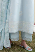 Cross Stitch | Emb Lawn Mahiri 26 | FROSTED MIST - by Libasekhas UK - Registered Vendor of : Cross Stitch - 100% Original Designer Dress