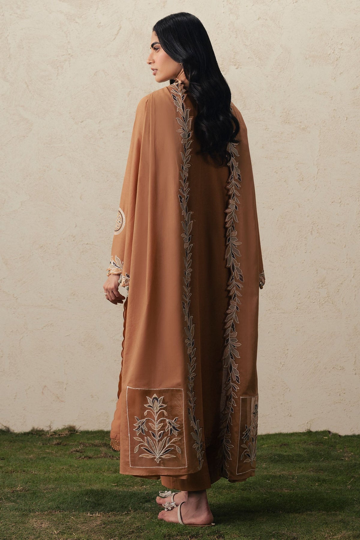 Cross Stitch | The Moonsoon Edit 26 | AMBER DUNE-3PC EMBROIDERED SUIT - by Libasekhas UK - Registered Vendor of : Cross Stitch - 100% Original Designer Dress