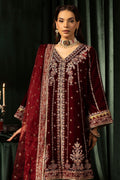 Motifz | Velvet Formals | 5099-SANDAL - by - Libasekhas UK - Registered Vendor of : Motifz - 100% Original Designer Dresss