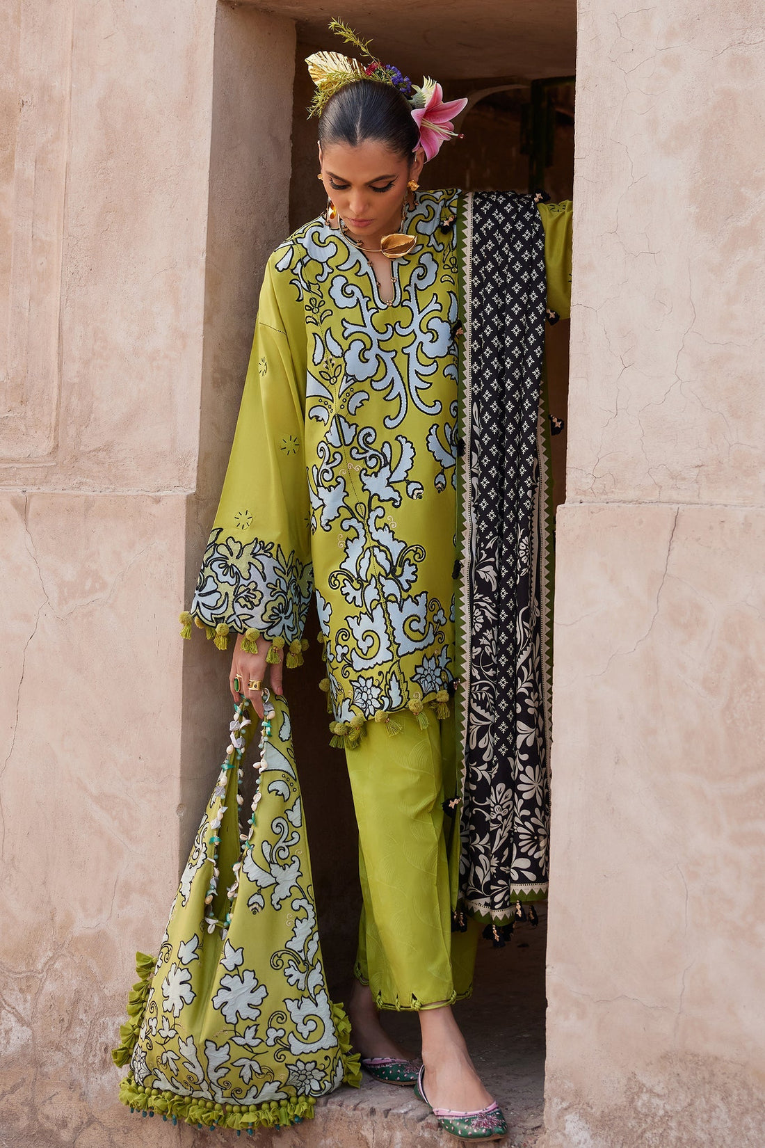 Elan | Luxury Lawn 25 | SOLENE (EL25-03 A) - by - Libasekhas UK - Registered Vendor of : Elan - 100% Original Designer Dresss