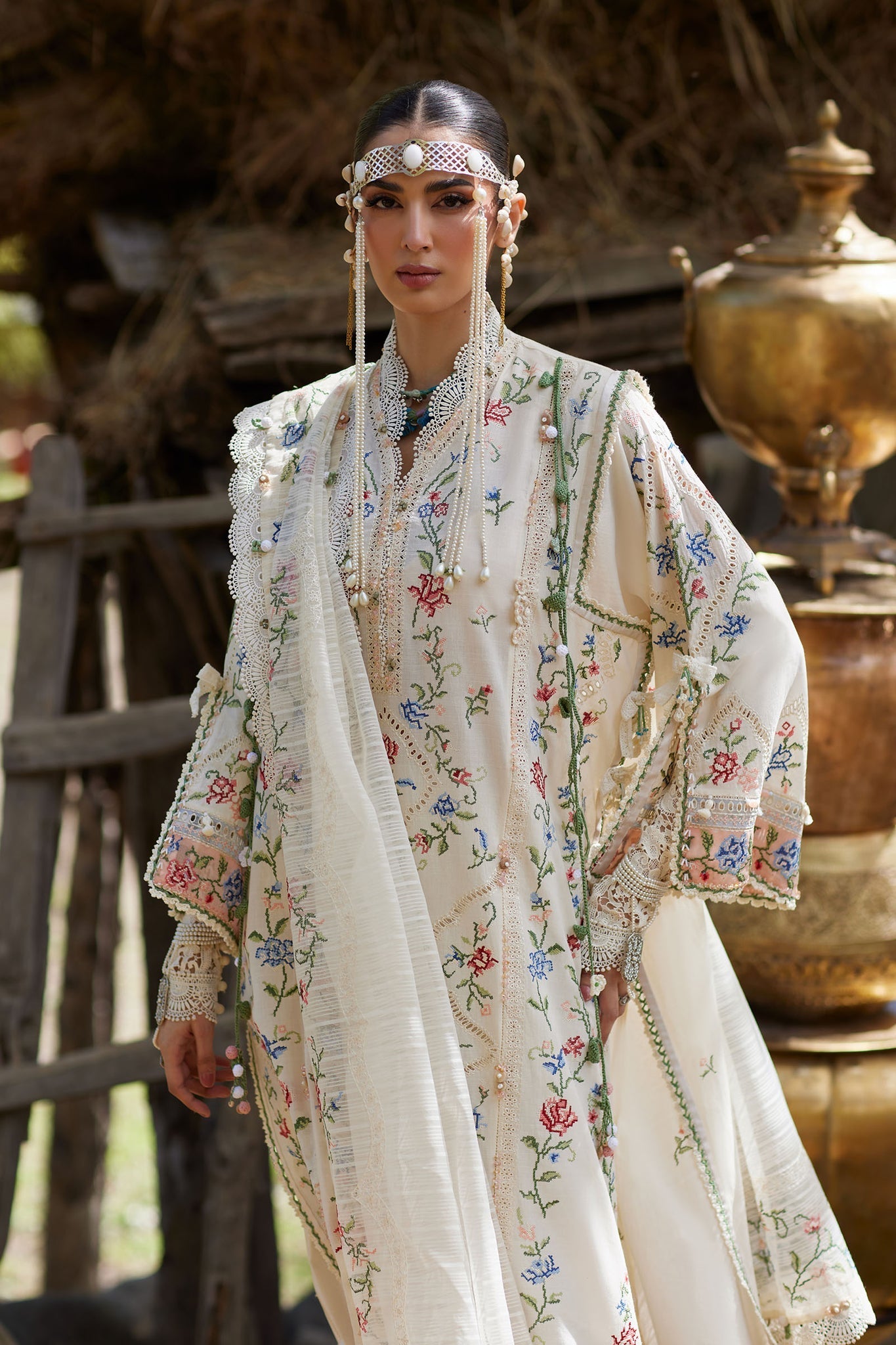 Elan | Kashmee Legacy Lawn 26 |SOZRAAG (EL26-03 B) - by Libasekhas UK - Registered Vendor of : Elan - 100% Original Designer Dress