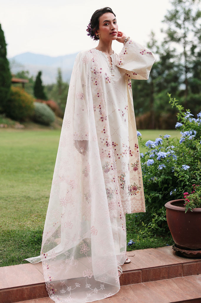 Cross Stitch | Eid Lawn Edit 26 | CARAMEL CREAM - by Libasekhas UK - Registered Vendor of : Cross Stitch - 100% Original Designer Dress