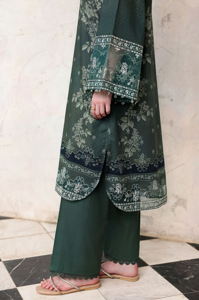 Cross Stitch | Eid Lawn Edit 26 | FOREST MUSE - by Libasekhas UK - Registered Vendor of : Charzima - 100% Original Designer Dress
