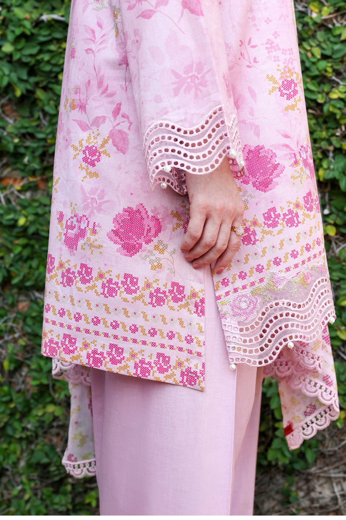 Cross Stitch | Eid Lawn Edit 26 |  SPRING LILAC - by Libasekhas UK - Registered Vendor of : Cross Stitch - 100% Original Designer Dress