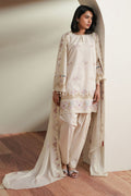Cross Stitch | Mahiri Embroidered Collection 26 | VORY MOSIAC - by Libasekhas UK - Registered Vendor of : Cross Stitch - 100% Original Designer Dress