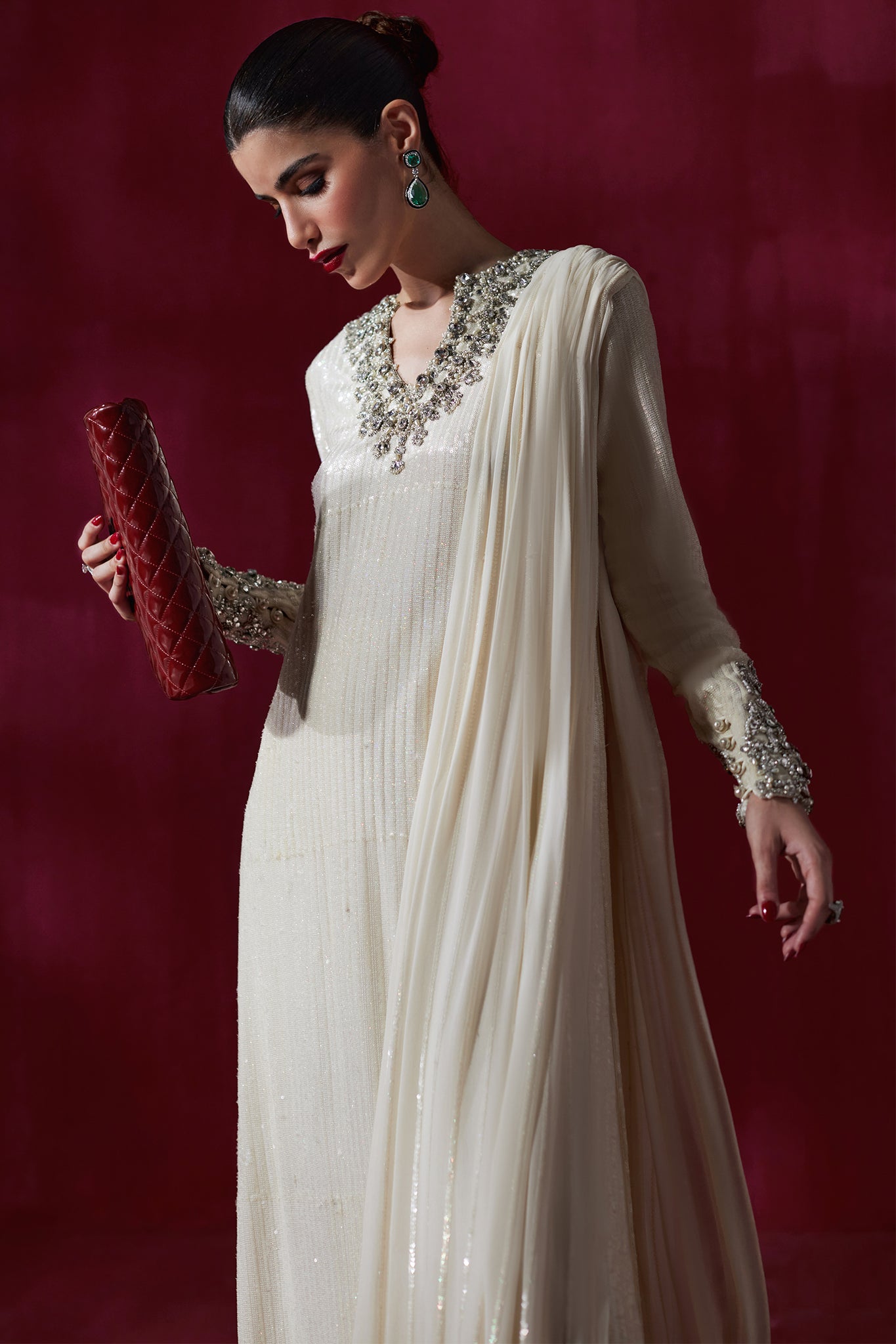 Elan | Luxury Wedding Wears | POUSSIERE DE LUNE (EP-20997) - by Libasekhas UK - Registered Vendor of : Elan - 100% Original Designer Dress