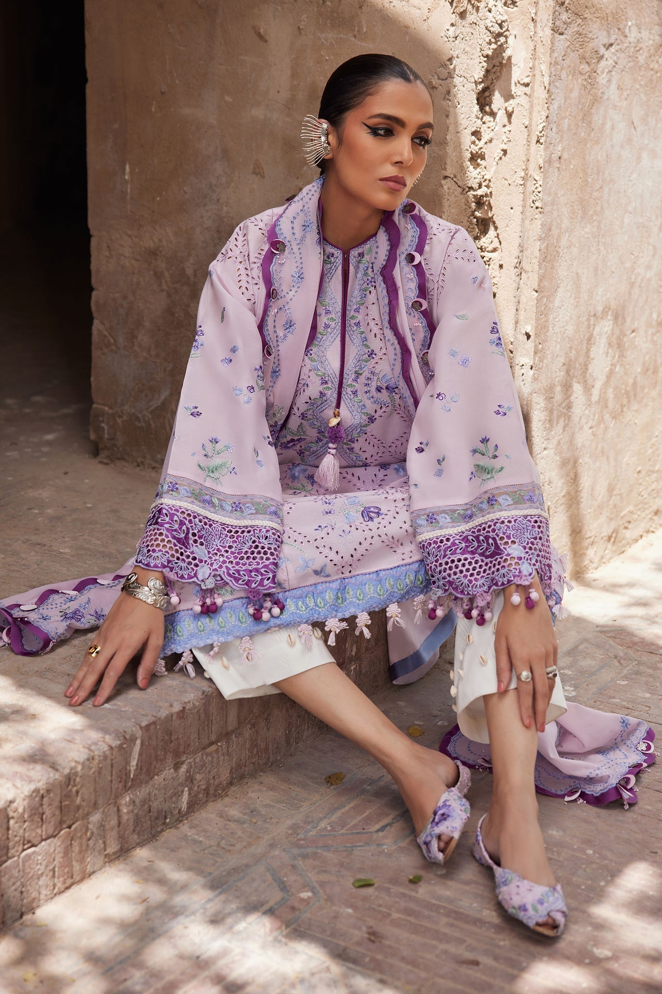 Elan | Luxury Lawn 25 | ALARA (EL25-12 B) - by - Libasekhas UK - Registered Vendor of : Elan - 100% Original Designer Dresss