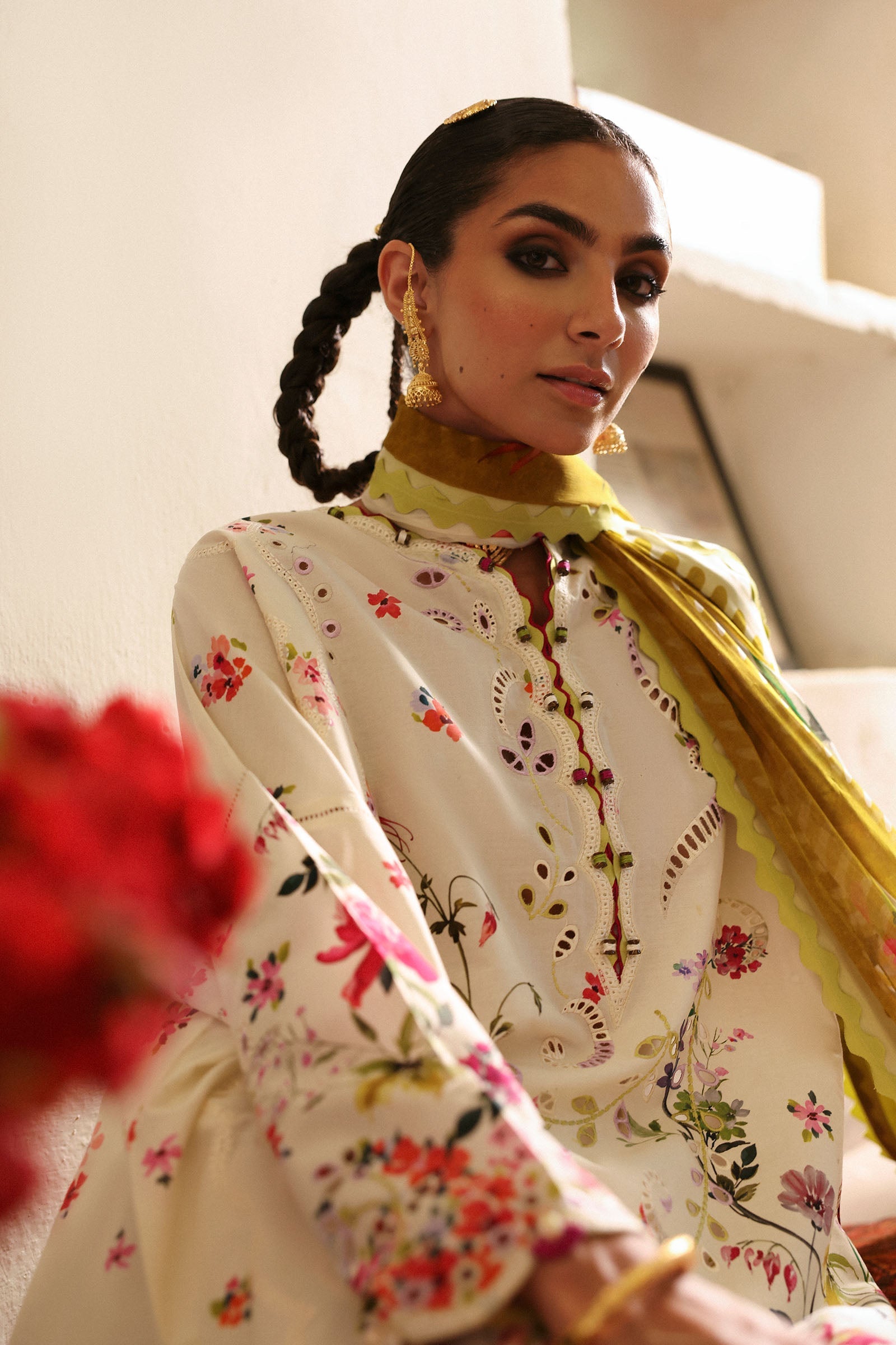 Zaha | Festive Lawn 25 | CHANDNI (ZF-25-10) - by - Libasekhas UK - Registered Vendor of : zaha - 100% Original Designer Dresss