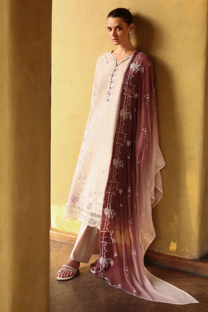 Cross Stitch | Eid Lawn Edit 26 |  SAND DUNE - by Libasekhas UK - Registered Vendor of : Cross Stitch - 100% Original Designer Dress