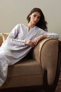 Cross S titch | Mahiri Embroidered Collection 26 |VIOLET DREAM - by Libasekhas UK - Registered Vendor of : Cross Stitch - 100% Original Designer Dress