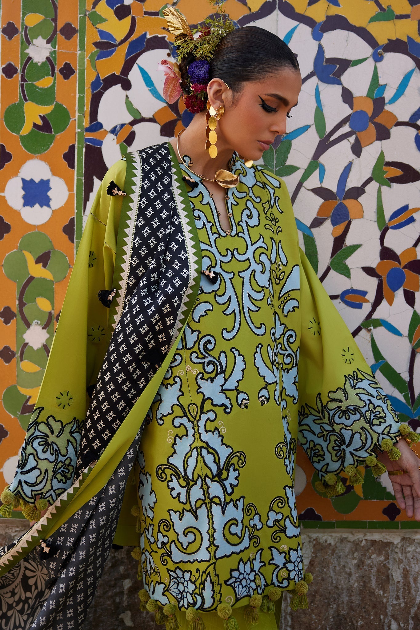 Elan | Luxury Lawn 25 | SOLENE (EL25-03 A) - by - Libasekhas UK - Registered Vendor of : Elan - 100% Original Designer Dresss