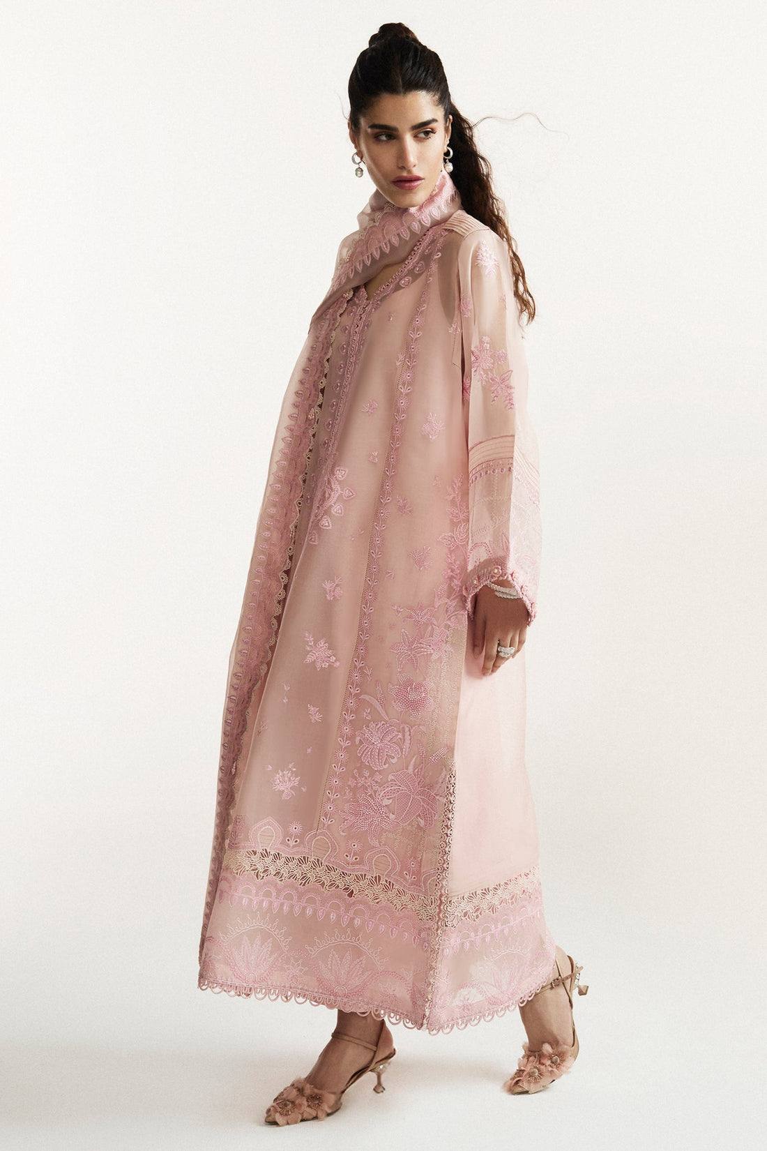 Elan I Vital Ornee I ROSEA (EV-21354) - by Libasekhas UK - Registered Vendor of : Elan - 100% Original Designer Dress