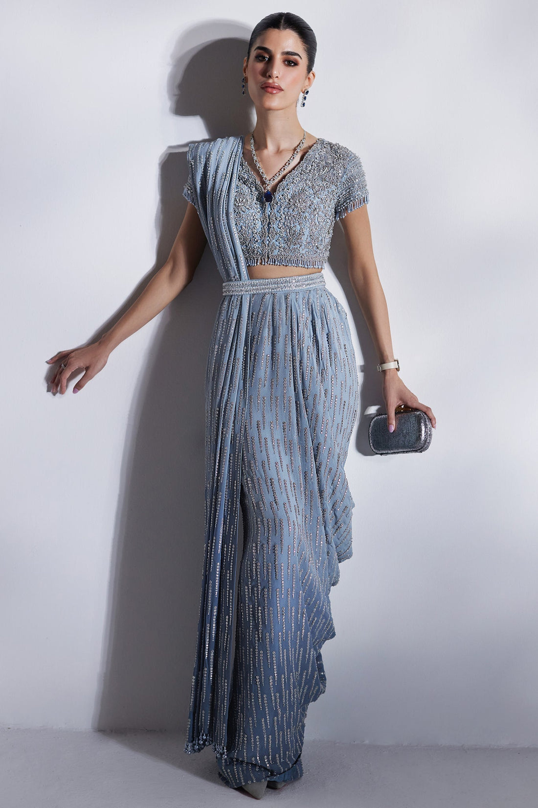 Elan | Luxury Wedding Wears | ECLAT GLACE (EP-21008) - by Libasekhas UK - Registered Vendor of : Elan - 100% Original Designer Dress