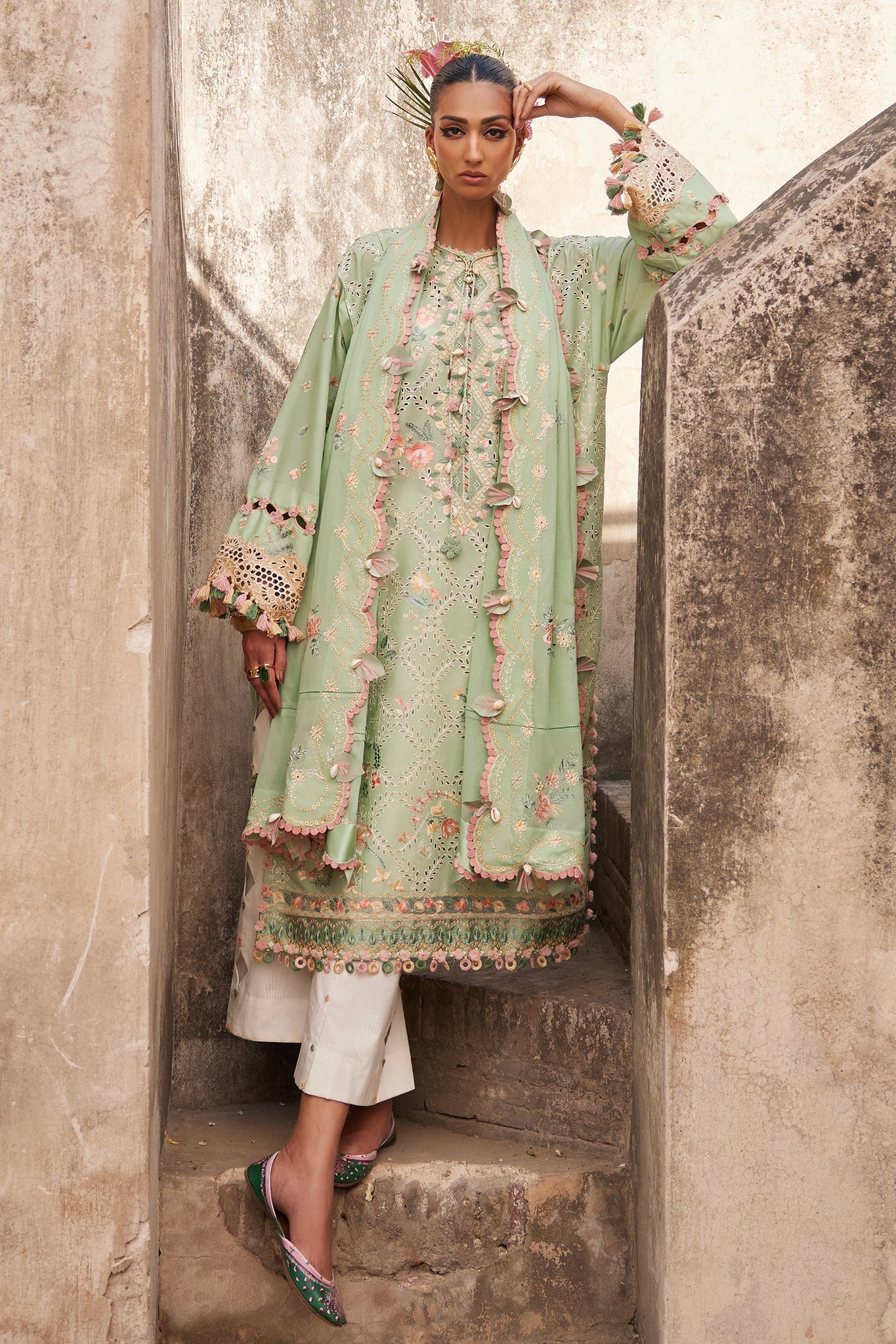 Elan | Luxury Lawn 25 | ALARA (EL25-12 A) - by - Libasekhas UK - Registered Vendor of : Elan - 100% Original Designer Dresss
