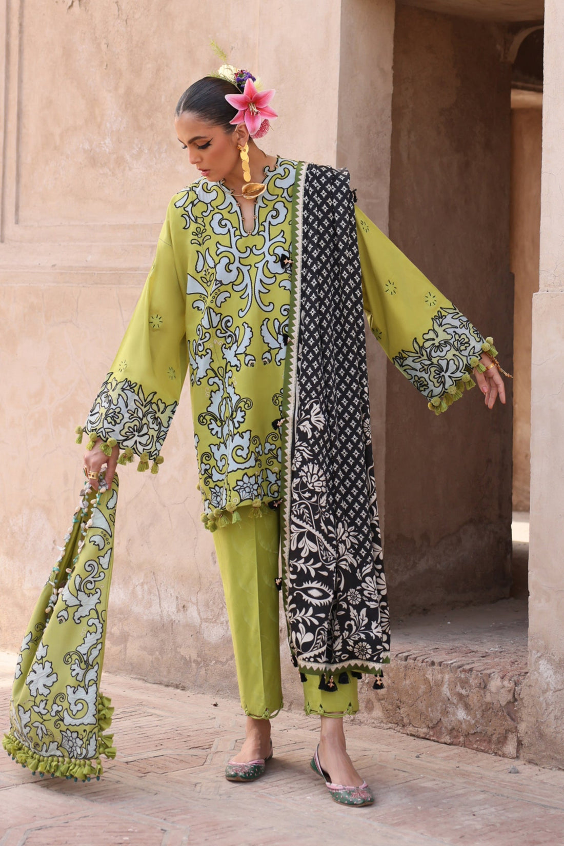 Elan | Luxury Lawn 25 | SOLENE (EL25-03 A) - by - Libasekhas UK - Registered Vendor of : Elan - 100% Original Designer Dresss