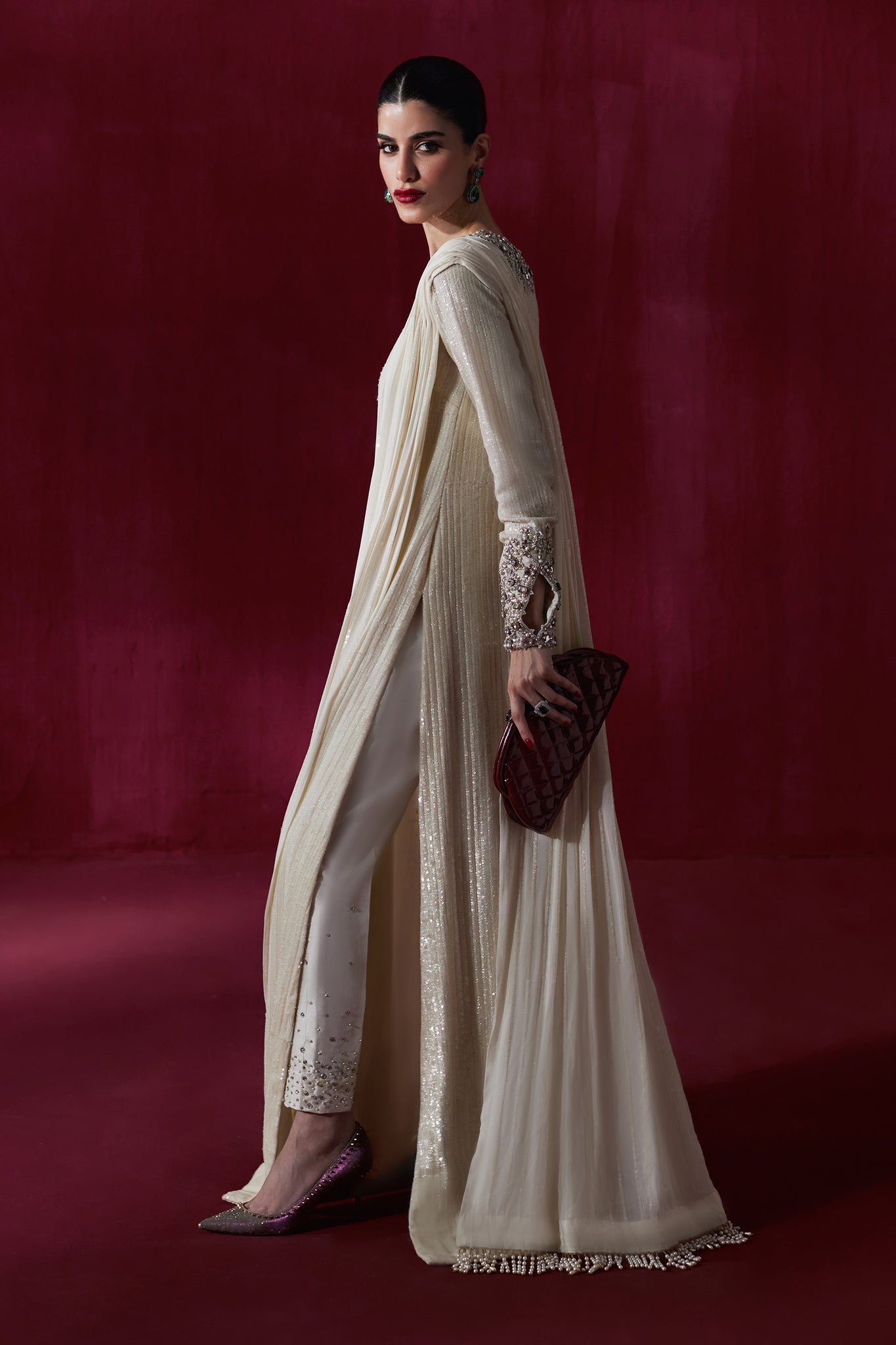 Elan | Luxury Wedding Wears | POUSSIERE DE LUNE (EP-20997) - by Libasekhas UK - Registered Vendor of : Elan - 100% Original Designer Dress
