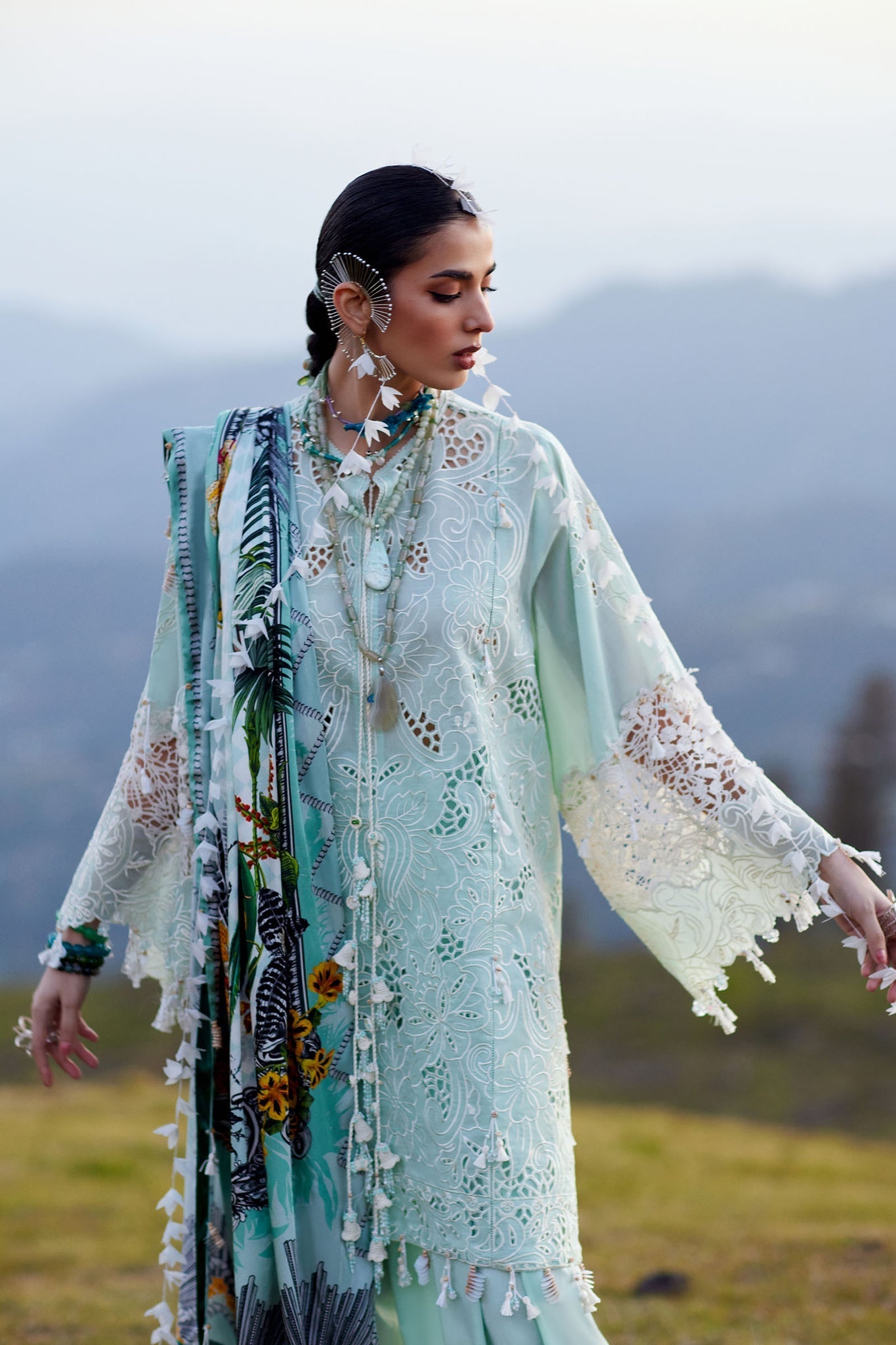 Elan | Kashmee Legacy Lawn 26 |ZEVARÃ (EL26-07 A) - by Libasekhas UK - Registered Vendor of : Elan - 100% Original Designer Dress