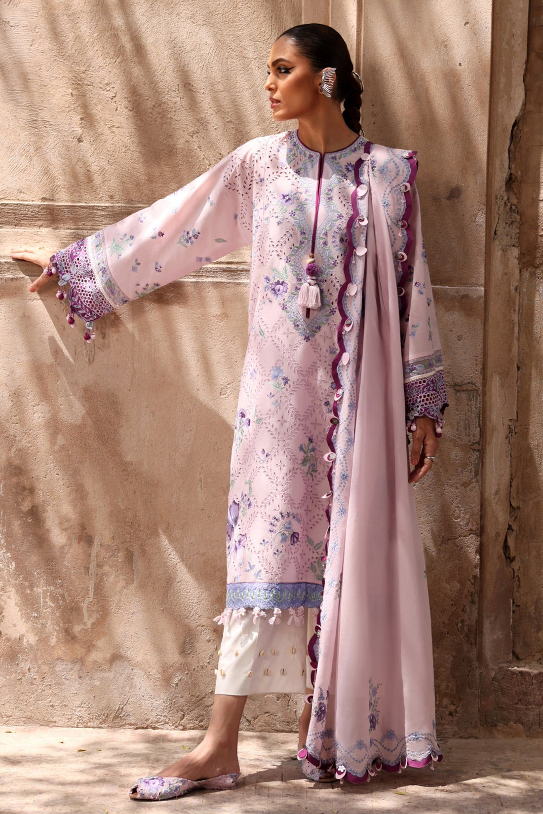 Elan | Luxury Lawn 25 | ALARA (EL25-12 B) - by - Libasekhas UK - Registered Vendor of : Elan - 100% Original Designer Dresss