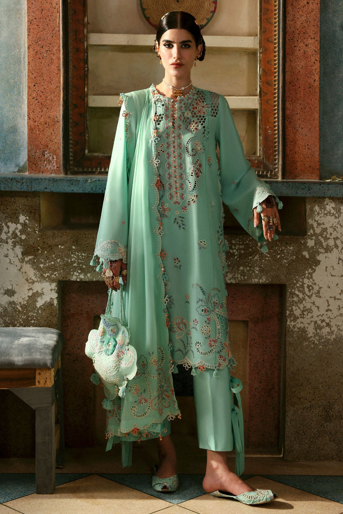 Zaha | Festive Lawn 25 | SEHER (ZF-25-05) - by - Libasekhas UK - Registered Vendor of : Zaha - 100% Original Designer Dresss