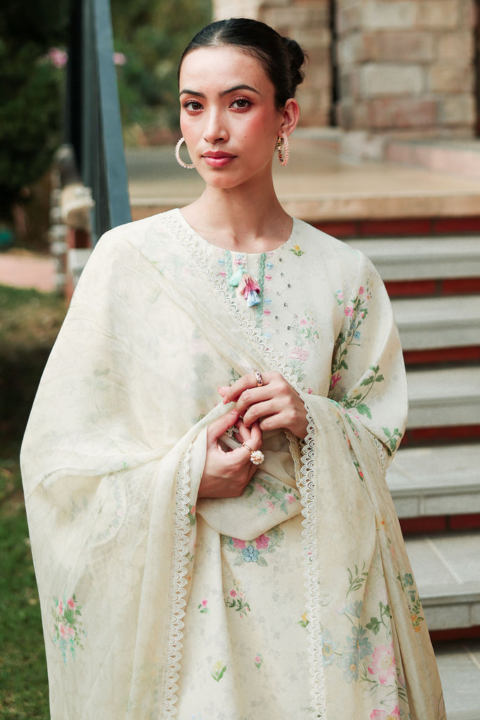 Cross Stitch | Eid Lawn Edit 26 | TROPIC MIST - by Libasekhas UK - Registered Vendor of : Cross Stitch - 100% Original Designer Dress