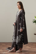 Cross Stitch | Mahiri Embroidered Collection 26 | SEAL BROWN - by Libasekhas UK - Registered Vendor of : Cross Stitch - 100% Original Designer Dress