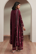 Cross Stitch | Mahiri Embroidered Collection 26 |CRIMSON - by Libasekhas UK - Registered Vendor of : Cross Stitch - 100% Original Designer Dress