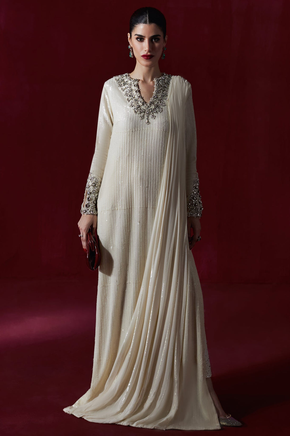 Elan | Luxury Wedding Wears | POUSSIERE DE LUNE (EP-20997) - by Libasekhas UK - Registered Vendor of : Elan - 100% Original Designer Dress