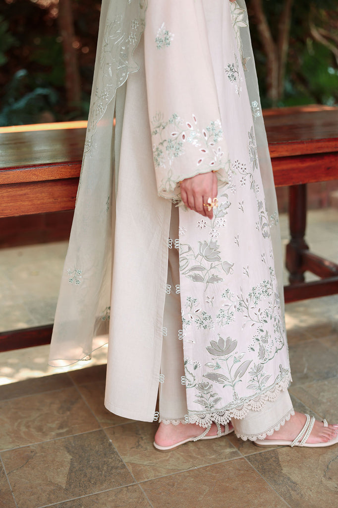 Cross Stitch | Eid Lawn Edit 26 |PEARL SAGE - by Libasekhas UK - Registered Vendor of : Cross Stitch - 100% Original Designer Dress