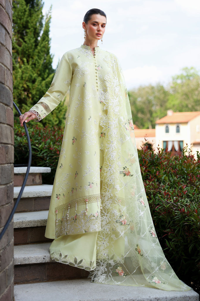 Cross Stitch | Eid Lawn Edit 26 | CITRUS LACE - by Libasekhas UK - Registered Vendor of : Cross Stitch - 100% Original Designer Dress