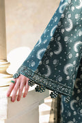 Cross Stitch | Eid Lawn Edit 26 |  TEAL SPRUCE - by Libasekhas UK - Registered Vendor of : Cross Stitch - 100% Original Designer Dress