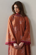 Cross Stitch | Mahiri Embroidered Collection 26 |SCARLET EMBER - by Libasekhas UK - Registered Vendor of : Cross Stitch - 100% Original Designer Dress