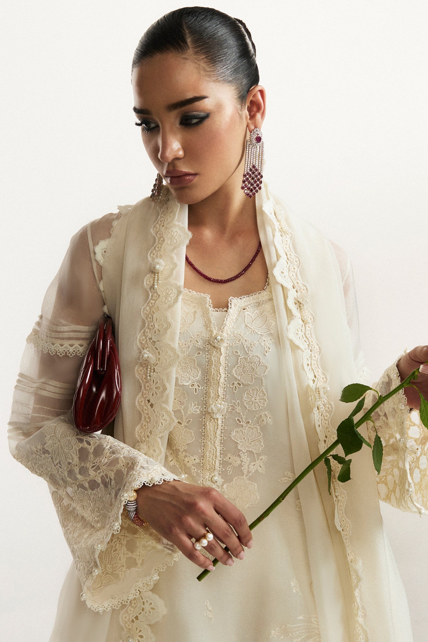 Elan I Vital Ornee I PERLE D'HIVER (EV-21353) - by Libasekhas UK - Registered Vendor of : Elan - 100% Original Designer Dress