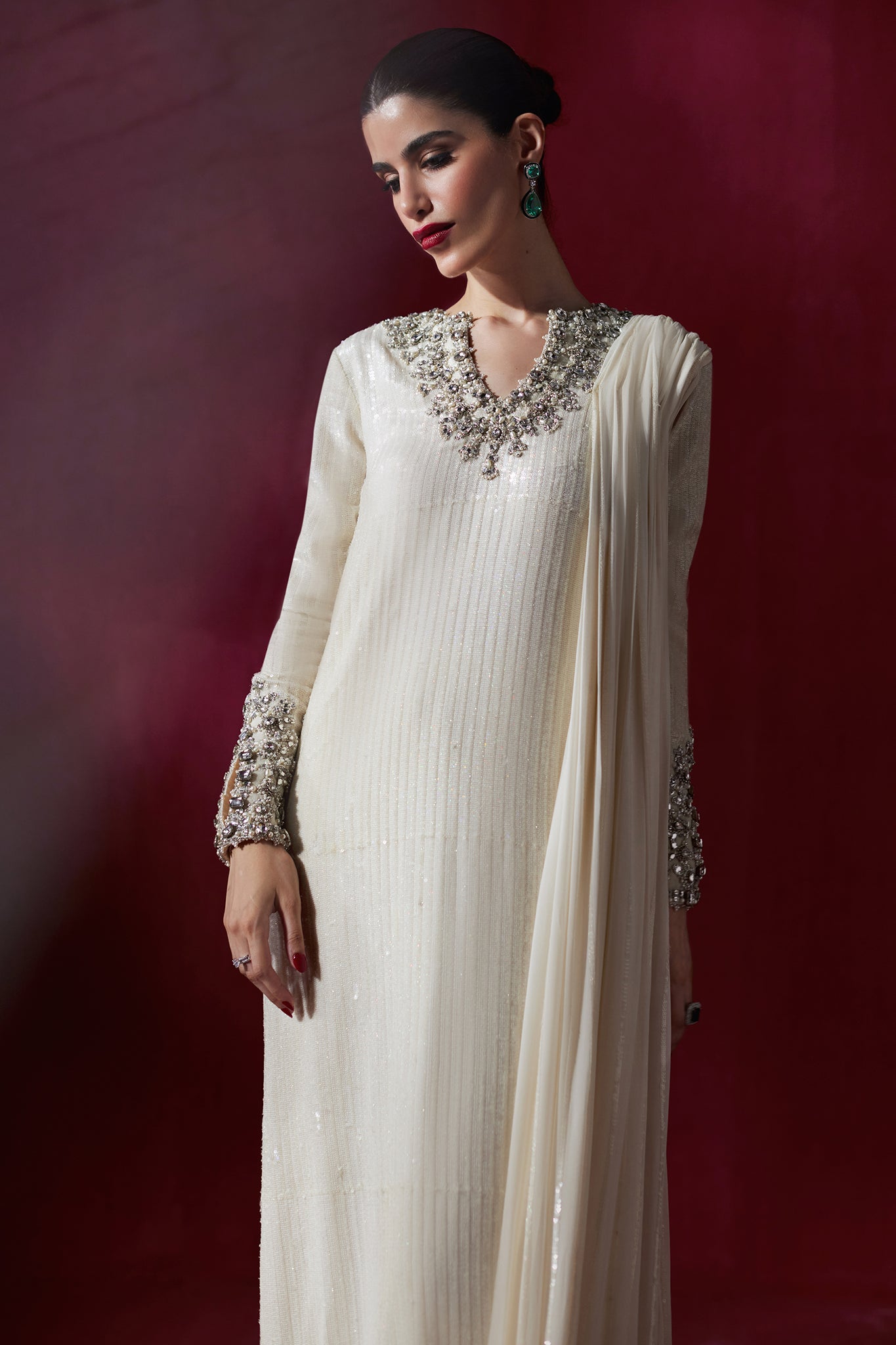 Elan | Luxury Wedding Wears | POUSSIERE DE LUNE (EP-20997) - by Libasekhas UK - Registered Vendor of : Elan - 100% Original Designer Dress
