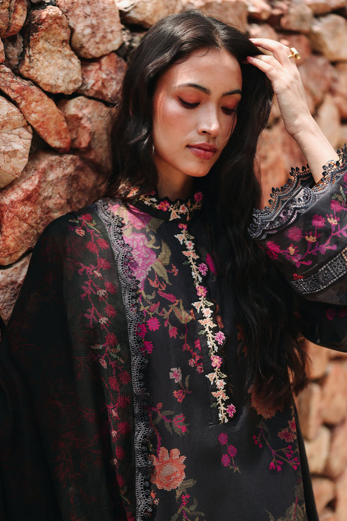 Cross Stitch | Eid Lawn Edit 26 | SHADOW GRACE - by Libasekhas UK - Registered Vendor of : Cross Stitch - 100% Original Designer Dress