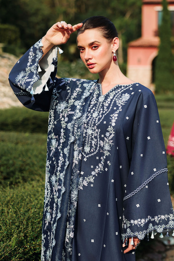 Cross Stitch | Eid Lawn Edit 26 | MIDNIGHT AURA - by Libasekhas UK - Registered Vendor of : Cross Stitch - 100% Original Designer Dress