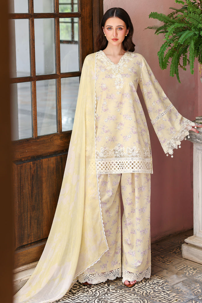 Cross Stitch | Eid Lawn Edit 26 | ORCHID FLARE - by Libasekhas UK - Registered Vendor of : Cross Stitch - 100% Original Designer Dress
