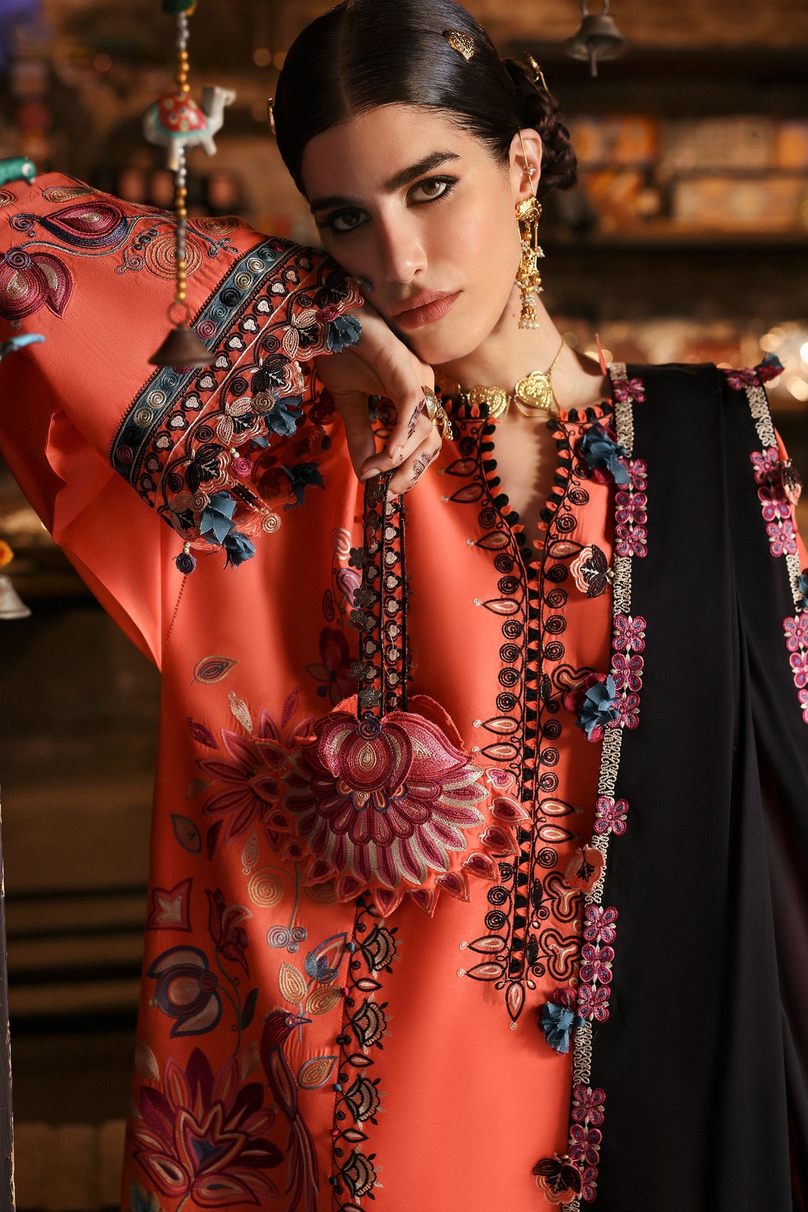 Zaha | Festive Lawn 25 | RANGREZ (ZF-25-06) - by - Libasekhas UK - Registered Vendor of : zaha - 100% Original Designer Dresss