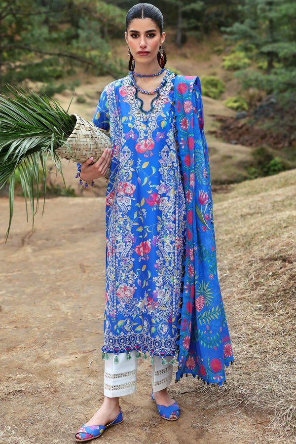 Zaha | Lawn 25 | ZAYANA (ZL25-01 B) - by - Libasekhas UK - Registered Vendor of : Zaha - 100% Original Designer Dresss