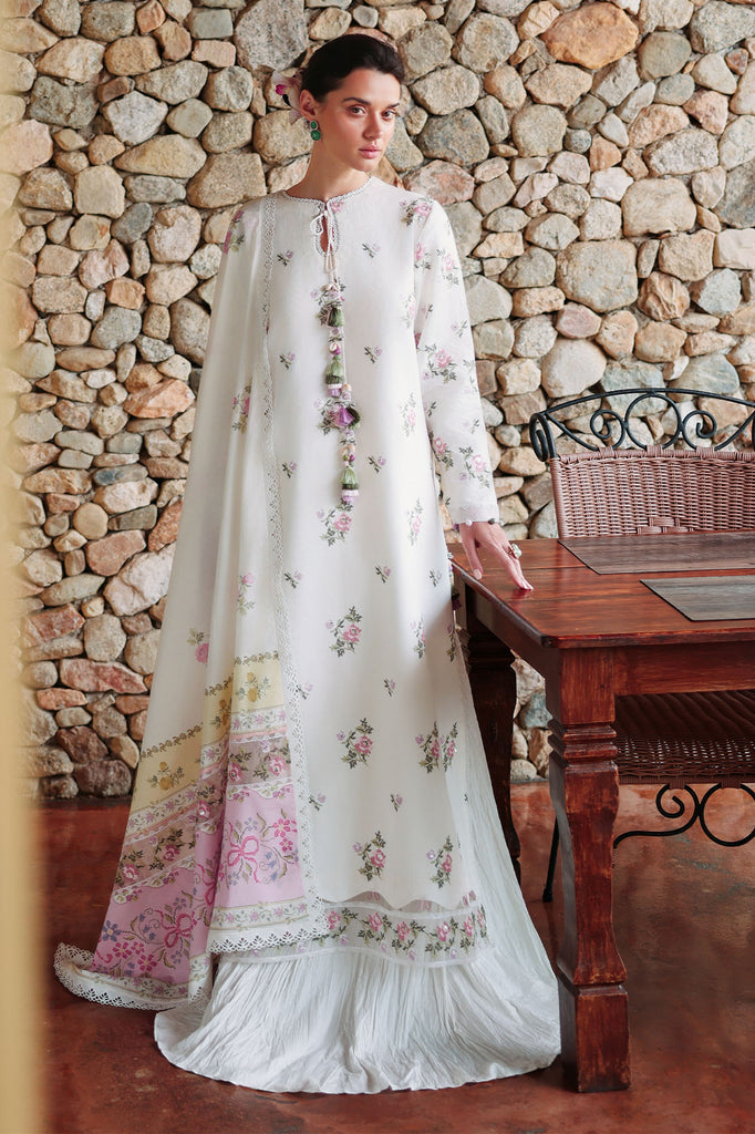 Cross Stitch | Eid Lawn Edit 26 | GARDEN IVORY - by Libasekhas UK - Registered Vendor of : Cross Stitch - 100% Original Designer Dress
