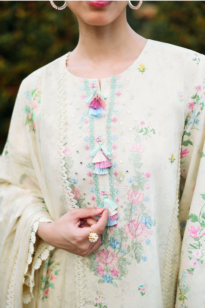 Cross Stitch | Eid Lawn Edit 26 | TROPIC MIST - by Libasekhas UK - Registered Vendor of : Cross Stitch - 100% Original Designer Dress