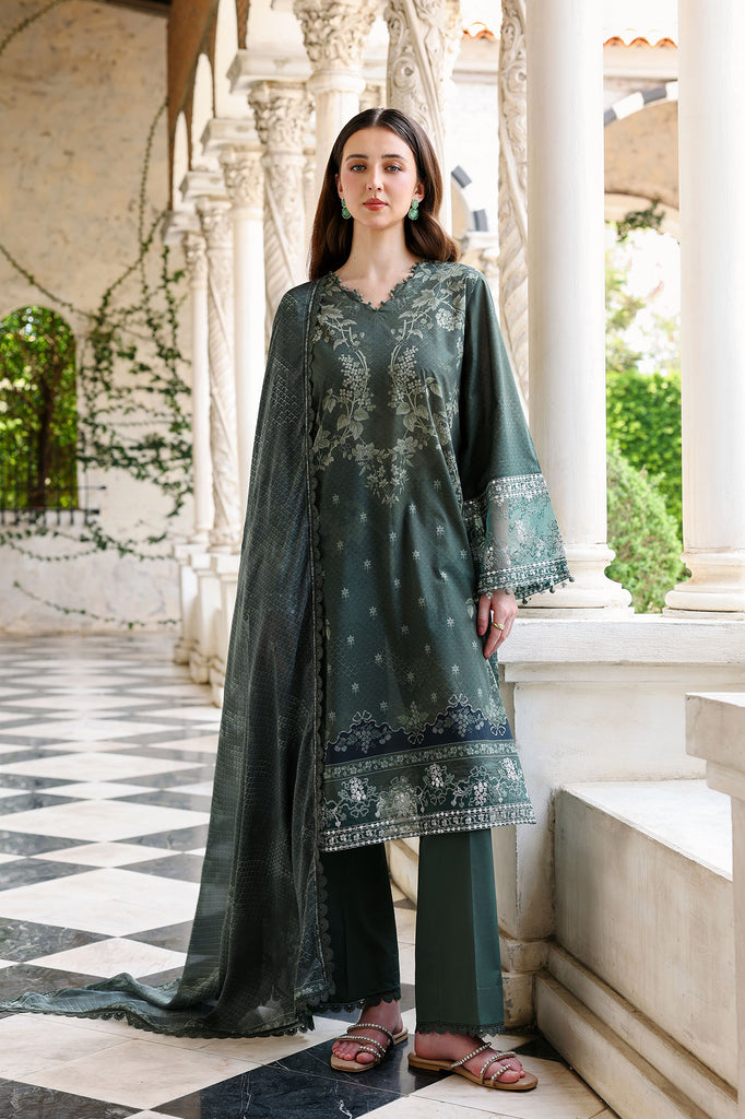 Cross Stitch | Eid Lawn Edit 26 | FOREST MUSE - by Libasekhas UK - Registered Vendor of : Charzima - 100% Original Designer Dress