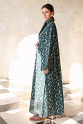 Cross Stitch | Eid Lawn Edit 26 |  TEAL SPRUCE - by Libasekhas UK - Registered Vendor of : Cross Stitch - 100% Original Designer Dress