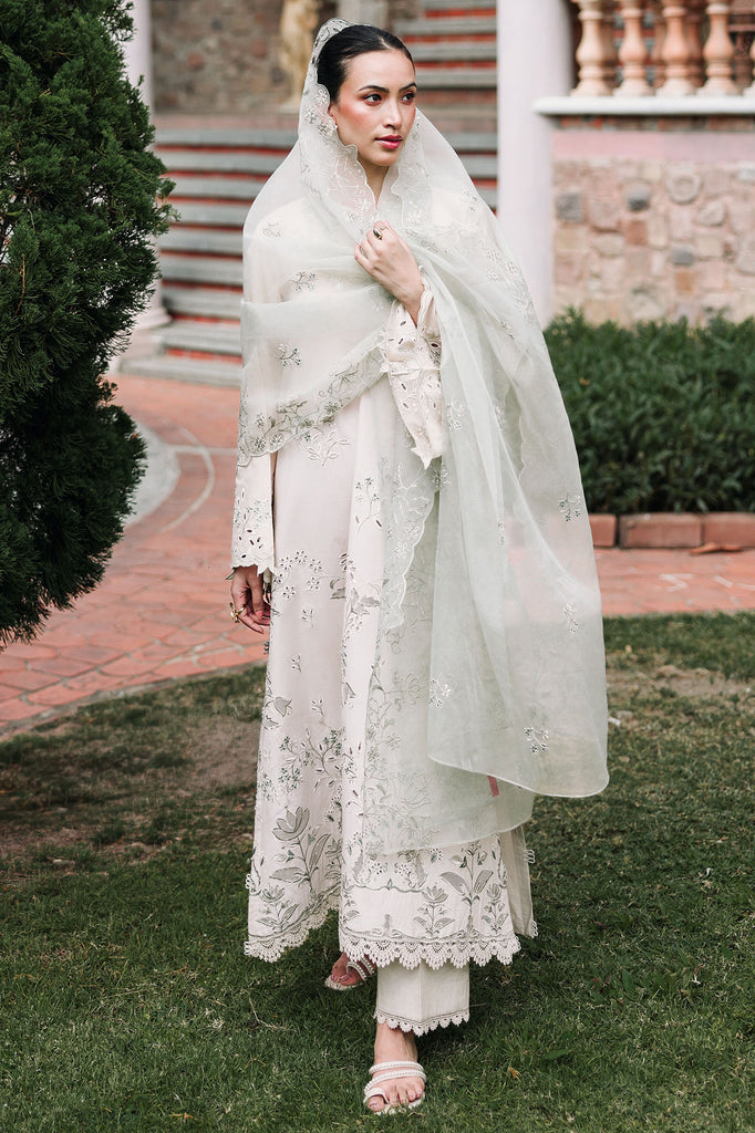 Cross Stitch | Eid Lawn Edit 26 |PEARL SAGE - by Libasekhas UK - Registered Vendor of : Cross Stitch - 100% Original Designer Dress
