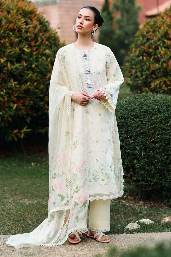 Cross Stitch | Eid Lawn Edit 26 | TROPIC MIST - by Libasekhas UK - Registered Vendor of : Cross Stitch - 100% Original Designer Dress