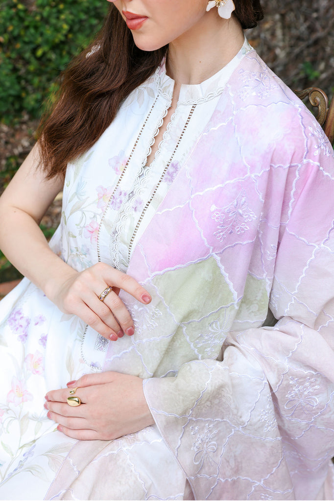 Cross Stitch | Eid Lawn Edit 26 |MEADOW DREAM - by Libasekhas UK - Registered Vendor of : Cross Stitch - 100% Original Designer Dress