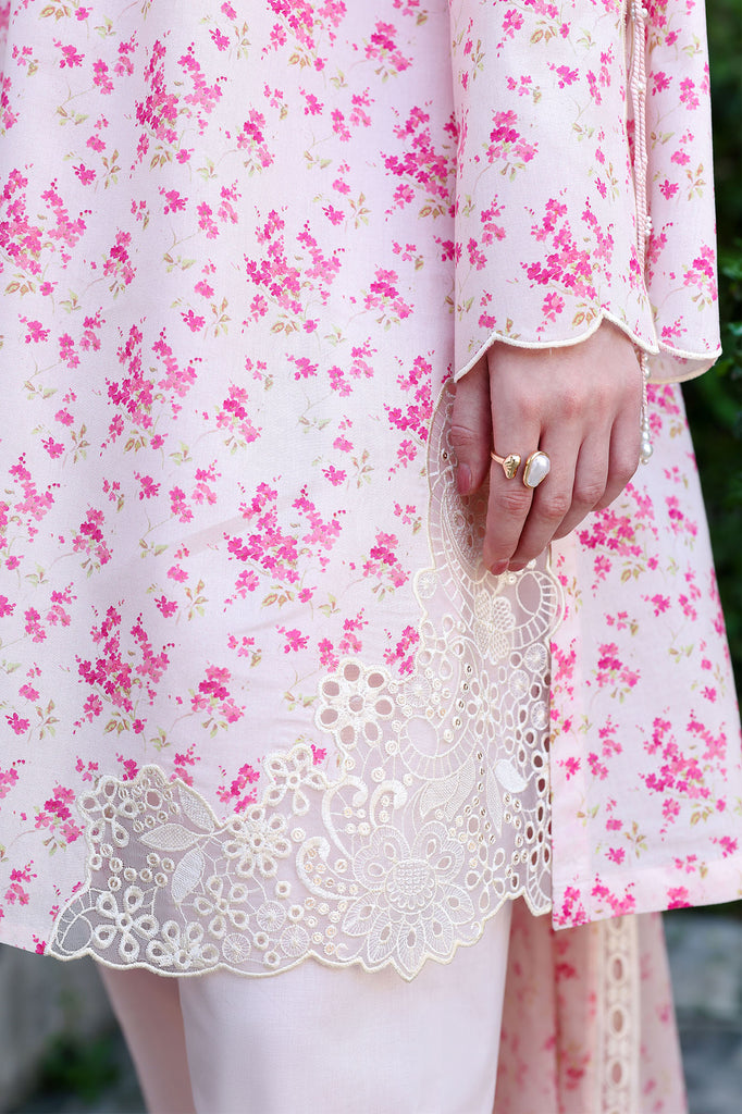 Cross Stitch | Eid Lawn Edit 26 | PEACH SPRINKLE - by Libasekhas UK - Registered Vendor of : Cross Stitch - 100% Original Designer Dress